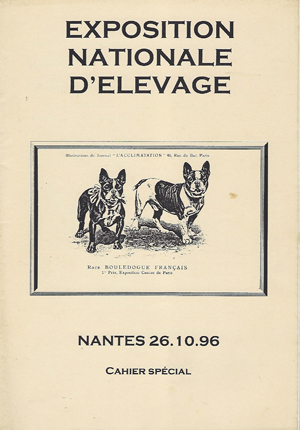 Couverture du cahier spécial «Nationale d'Elevage 1996» du Bulletin du CBF